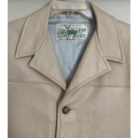 Vintage Mid-Western Sport Togs Genuine Deerskin Men’s Jacket Size Small - Picture 2 of 7